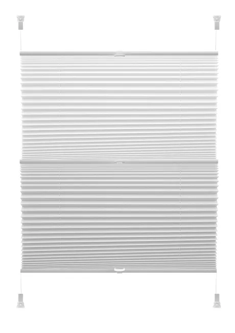 Roleta plisowana Duo 68 x 215 cm biała