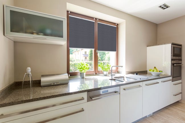 Roleta plisowana Metallic Grafit 34 x 140 cm z połyskiem