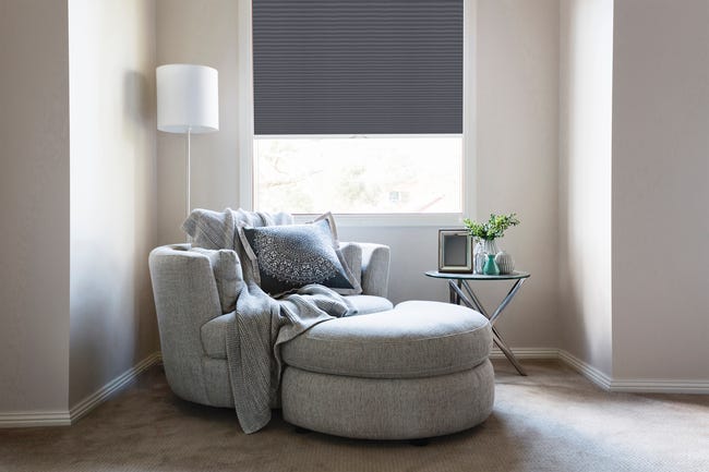 Roleta plisowana Metallic Grafit 72 x 140 cm z połyskiem