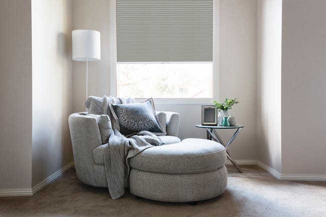 Roleta plisowana Metallic Srebrzysty 60 x 140 cm z połyskiem