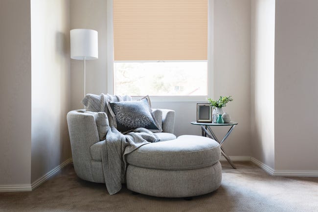 Roleta plisowana Plaster Miodu Bawełna 64 x 120 cm beżowa