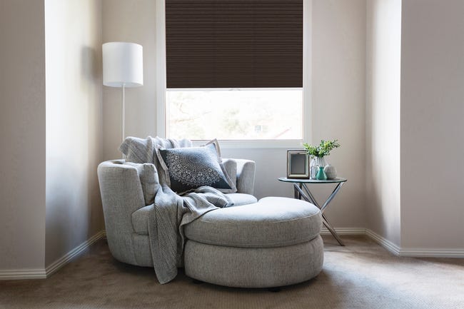 Roleta plisowana Plaster Miodu Onyx 82 x 120 cm antracyt