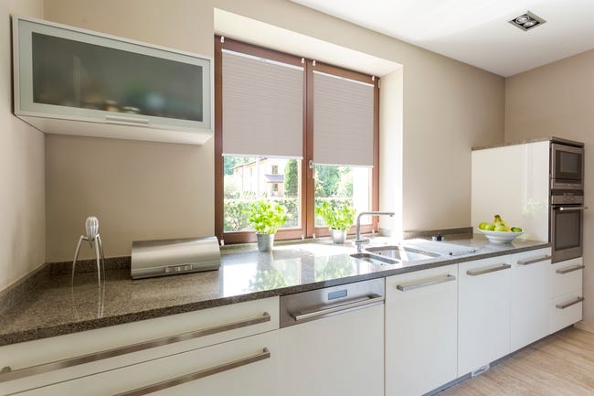 Roleta plisowana Plaster Miodu Platyna 96 x 220 cm szara