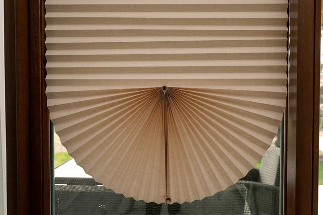 Roleta plisowana Redishade 121 x 182 cm brązowa