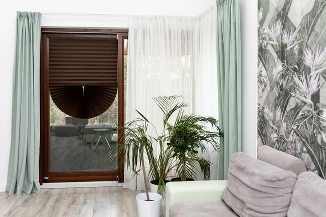 Roleta plisowana Redishade 121 x 182 cm czekoladowa