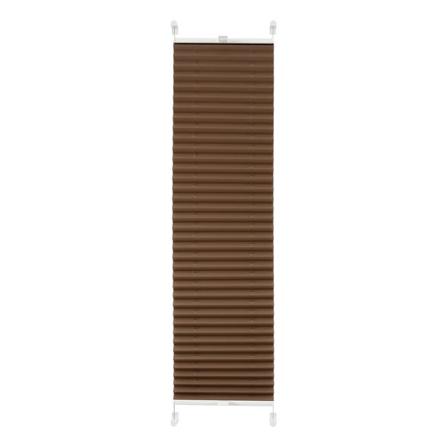 Roleta plisowana zaciemniająca Cappuccino 120 x 140 cm termoizolacyjna