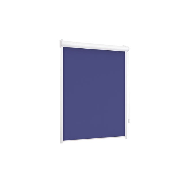 Roleta w kasecie zaciemniająca Silver granat 102 x 150 cm prawa