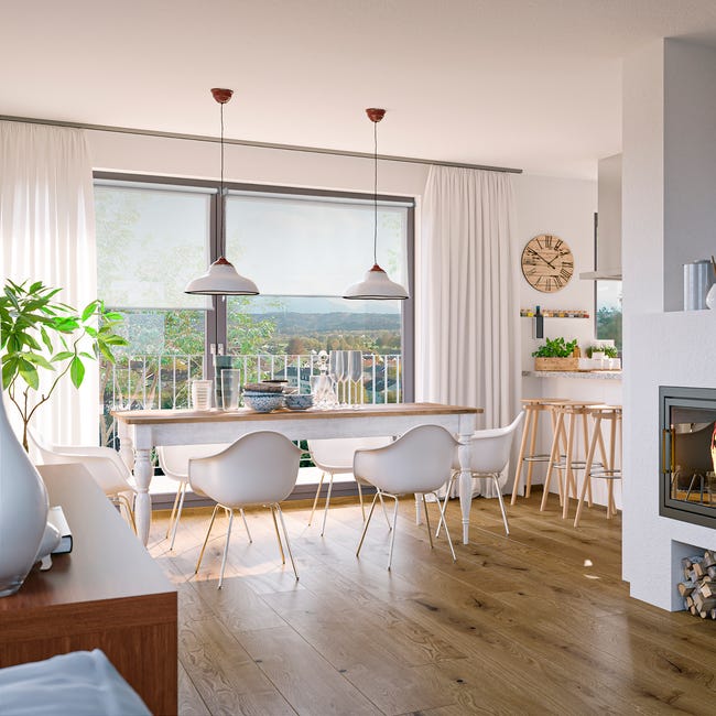 Roleta wolnowisząca Screen 120 x 180 cm biała Inspire