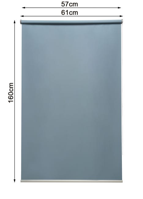 Roleta zaciemniająca Belem 57 x 160 cm niebieska Inspire