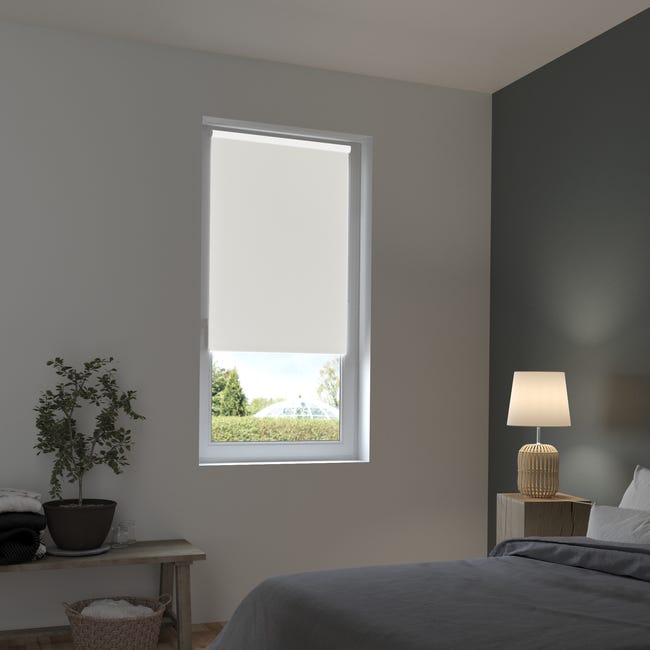 Roleta zaciemniająca Santos 43 x 160 cm biała Inspire