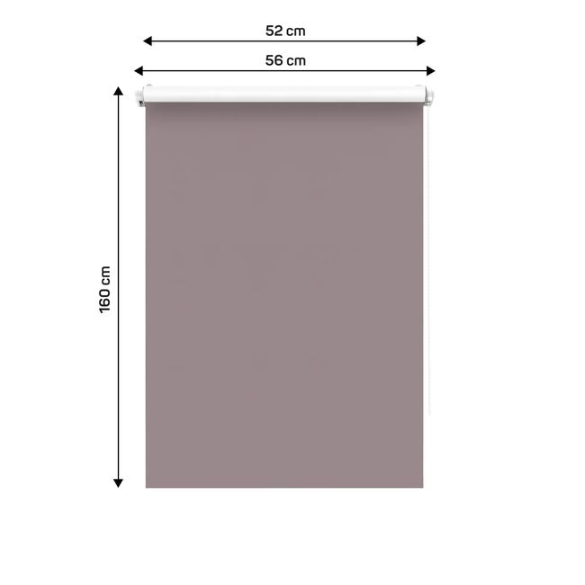 Roleta zaciemniająca Santos 52 x 160 cm indyjski róż Inspire
