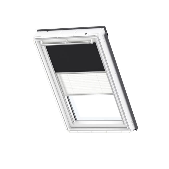 Roleta zaciemniająca do okna dachowego DFD MK08 3009S Czarna 78 x 140 cm Velux