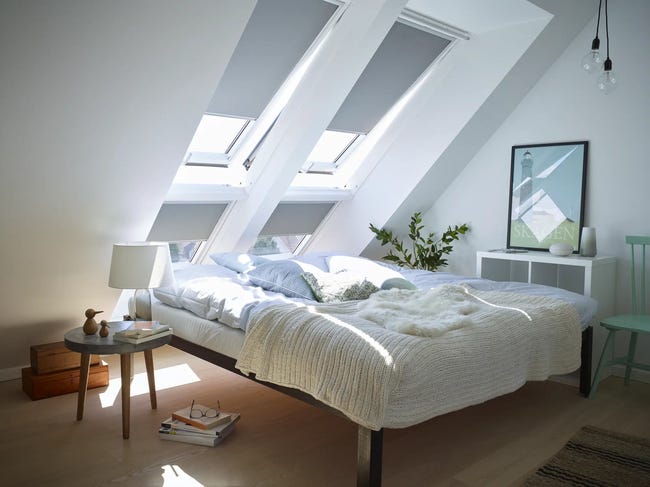 Roleta zaciemniająca do okna dachowego DKL MK08 Szara 78 x 140 cm Velux