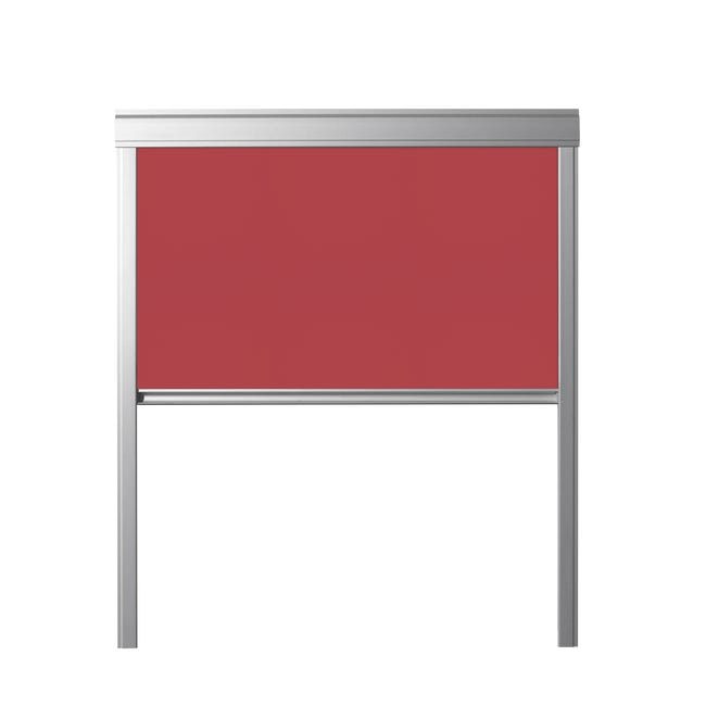 Roleta zaciemniająca do okna dachowego DUR M6A 4213 Czerwona 78 x 118 cm Contrio