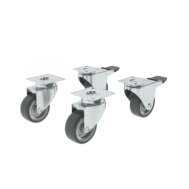 Rolki meblowe obrotowe 50 mm/40 kg 4 szt. Standers