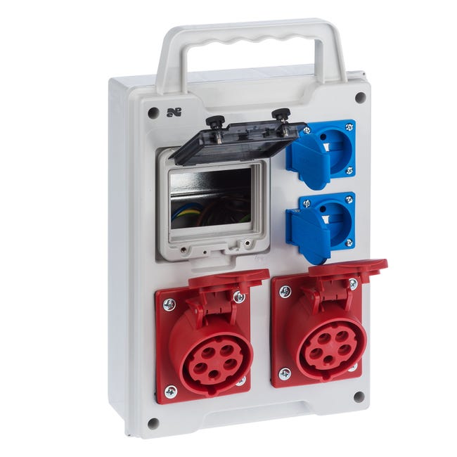 Rozdzielnica elektryczna z okablowaniem RS 1 / 4 6211 - 00 / 2 X 2P + Z 2 X 3P + N + Z 16A ELEKTRO-PLAST