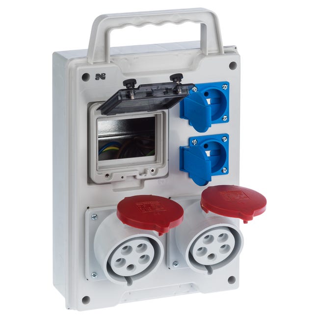 Rozdzielnica elektryczna z okablowaniem RS 1 / 4 6212 - 00 / 2 X 2P + Z 2 X 3P + N + Z 32A ELEKTRO-PLAST