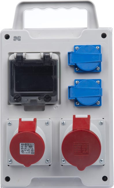 Rozdzielnica elektryczna z okablowaniem RS 1 / 4 6213 - 00 / 2 X 2P + Z 2 X 3P + N + Z 16 / 32 ELEKTRO-PLAST