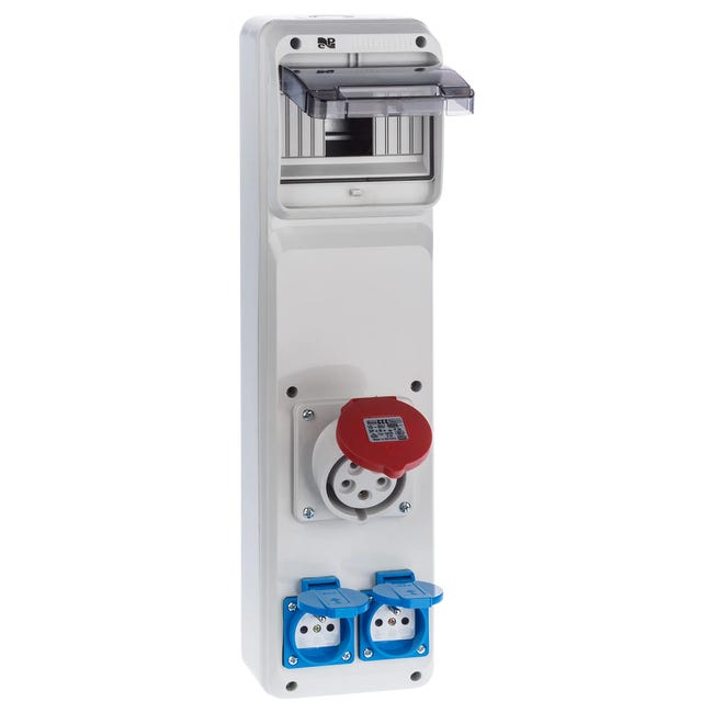 Rozdzielnica elektryczna z okablowaniem RS 1 / 6 6240 - 01 / 2 X 2P + Z 3P + N + Z 16A ELEKTRO-PLAST