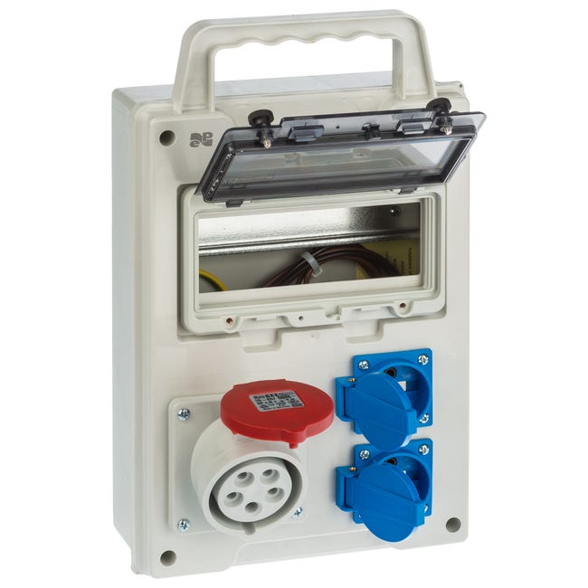 Rozdzielnica elektryczna z okablowaniem RS 1 / 8 6216 - 00 / 2 X 2P + Z 3P + N + Z BS ELEKTRO-PLAST