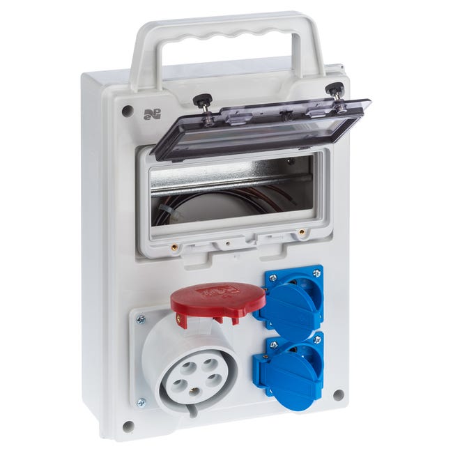 Rozdzielnica elektryczna z okablowaniem RS 1 / 8 6216 - 10 / 2 X 2P + Z 3P + N + Z BS ELEKTRO-PLAST