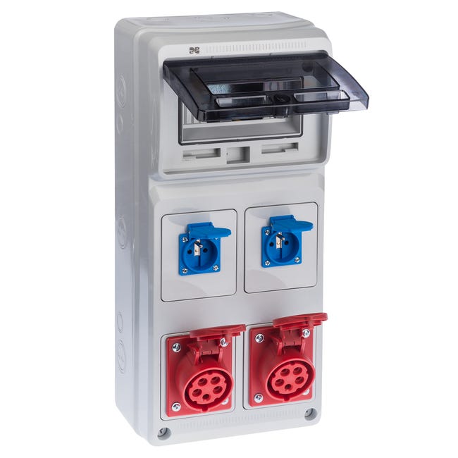 Rozdzielnica elektryczna z okablowaniem RS 1 / 8 6241 - 00 / 2 X 2P + Z 2 X 3P + N + Z 16A ELEKTRO-PLAST