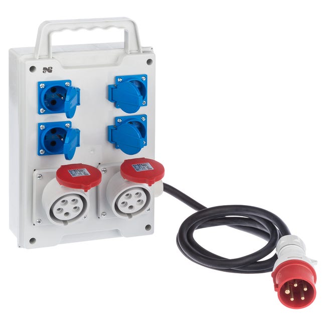 Rozdzielnica elektryczna z okablowaniem RS 6214 - 10 / 2 X 3P + N + Z 16 / 32A ELEKTRO-PLAST