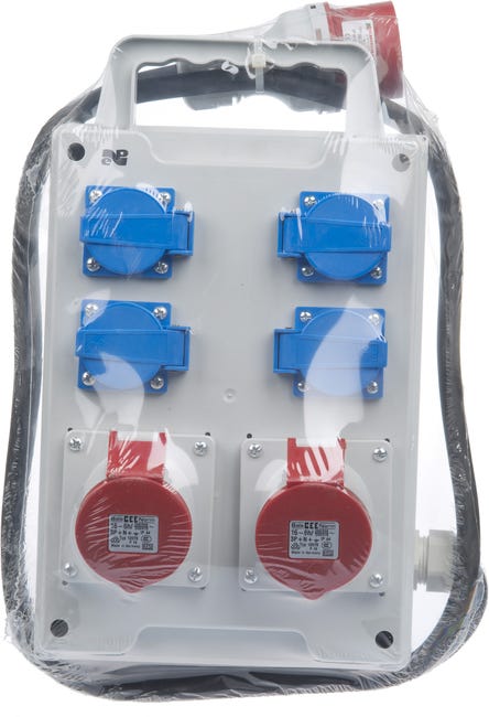 Rozdzielnica elektryczna z okablowaniem RS 6214 - 10 / 2 X 3P + N + Z 16 / 32A ELEKTRO-PLAST
