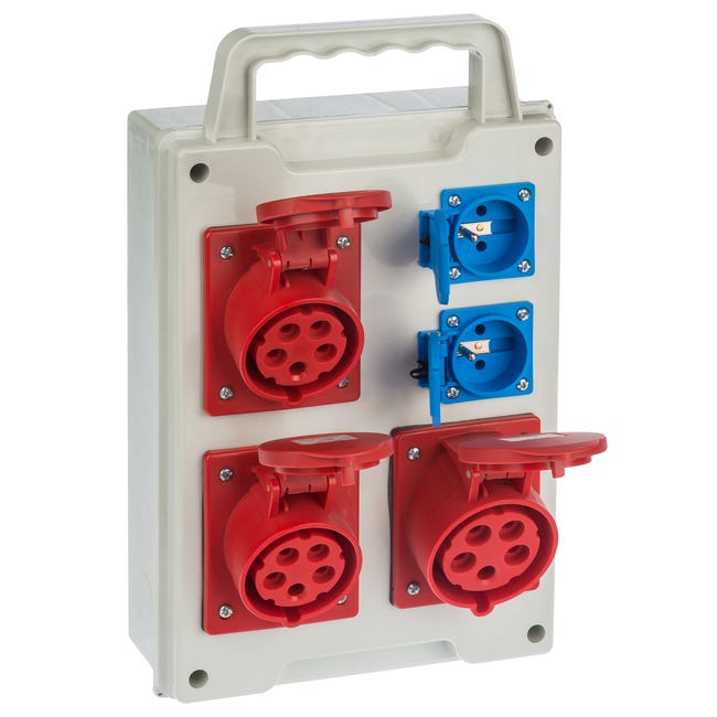 Rozdzielnica elektryczna z okablowaniem RS 6215 - 00 / 2 X 2P + Z 3 X 3P + N + Z 16 / 32A ELEKTRO-PLAST