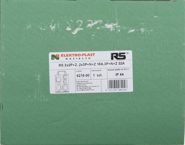 Rozdzielnica elektryczna z okablowaniem RS 6215 - 00 / 2 X 2P + Z 3 X 3P + N + Z 16 / 32A ELEKTRO-PLAST