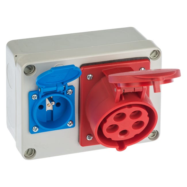 Rozdzielnica elektryczna z okablowaniem RS 6262 - 00 / 2P + Z 3P + N + Z 32A ELEKTRO-PLAST