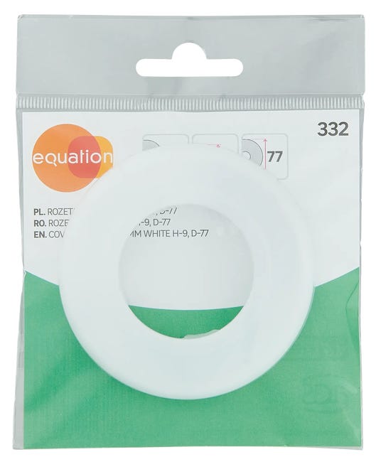 Rozeta FI 40mm biała EQUATION