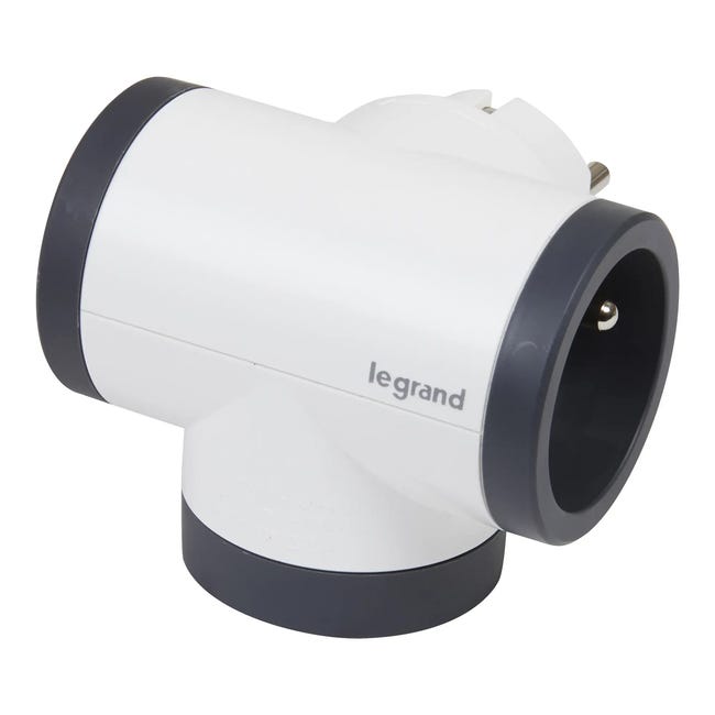 Rozgałęziacz potrójny obrotowy 2X2P+Z+USB LEGRAND