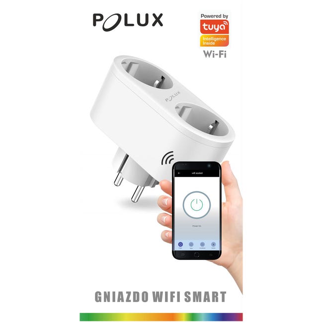 Rozgałęźnik podwójny WiFi TUYA Smart Home POLUX