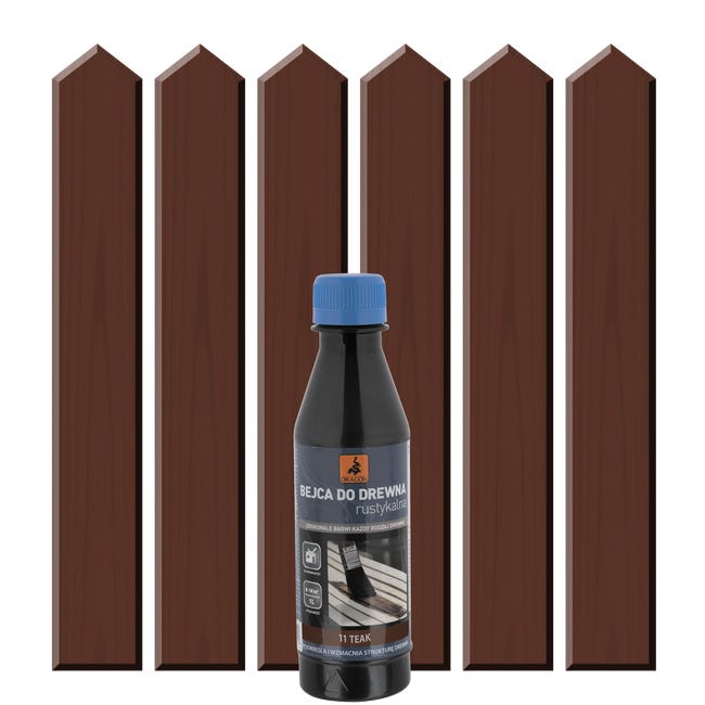 Rozpuszczalnikowa bejca do drewna RUSTYKALNA 0.2 l Teak DRAGON