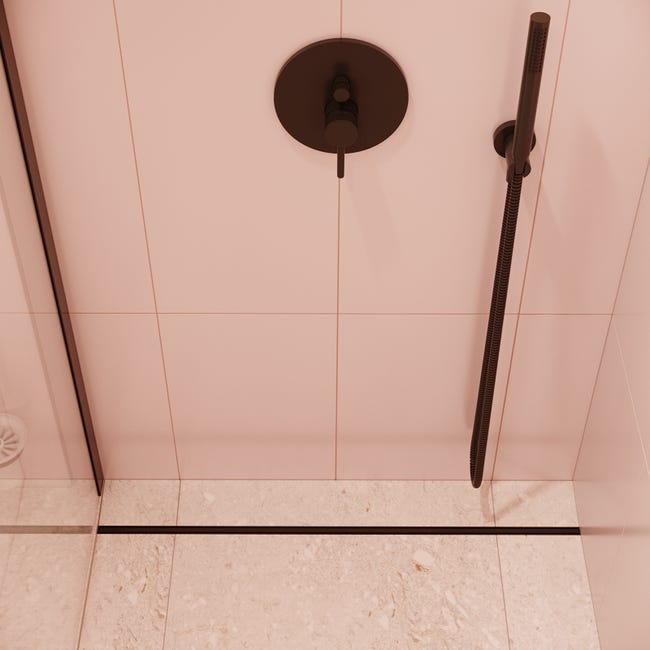 Rynna i kratka odpływu liniowego 900 CZARNY MAT ELEMENT WIPER