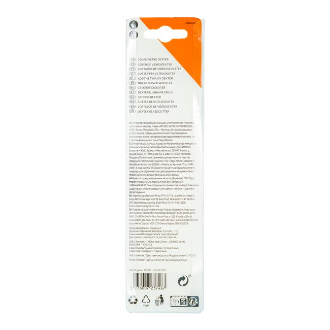 Ręczny nóż do szkła 2 - 4 mm DEXTER