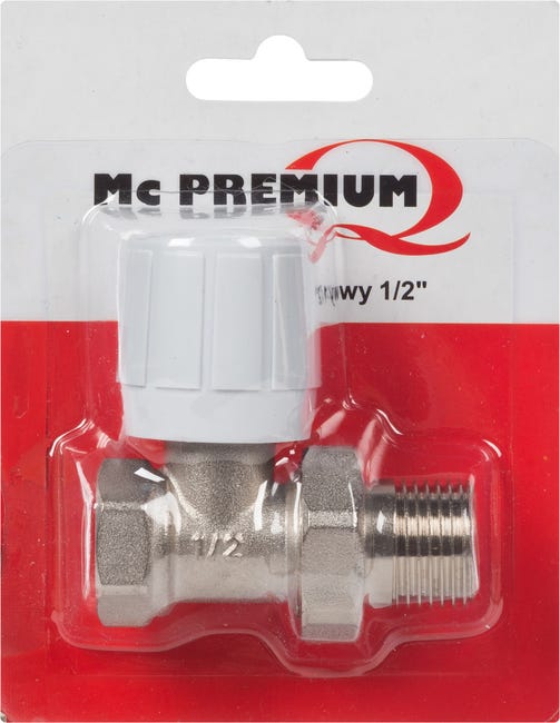 Ręczny zawór grzejnikowy PROSTY MC PREMIUM