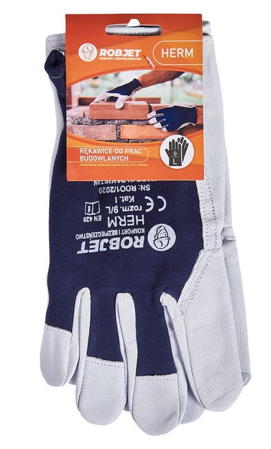 Rękawice ochronne skórzane r.XL / 9 Herm