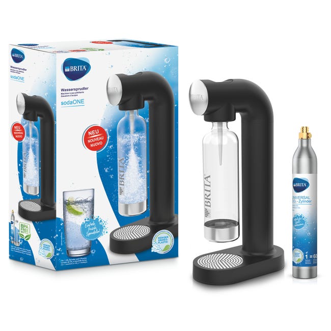 Saturator do gazowania wody SodaOne Brita czarny