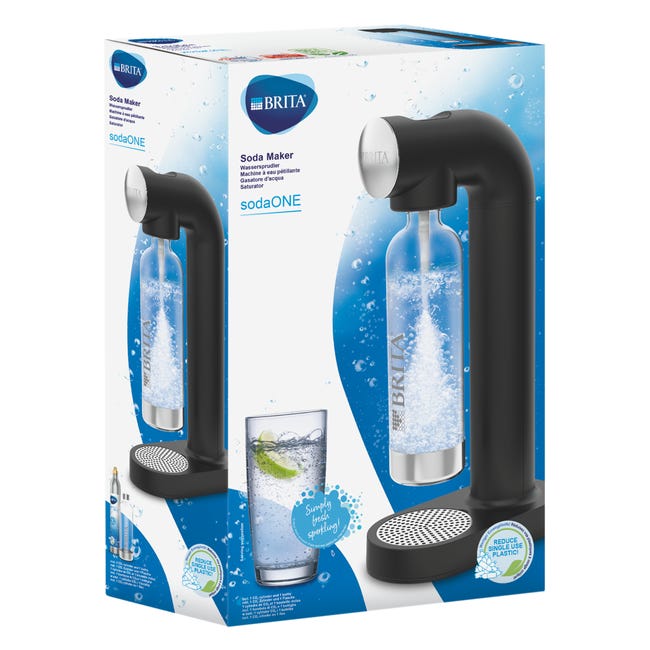 Saturator do gazowania wody SodaOne Brita czarny