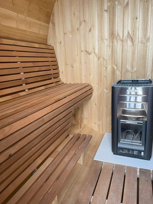 Sauna ogrodowa Barrel 210x235 cm Ecosauna