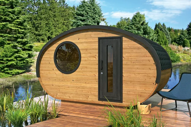 Sauna ogrodowa Hobbit 195x400 cm Ecosauna