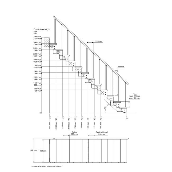 Schody modułowe zewnętrzne proste 5 stopni krata metalowa Gardentop Dolle