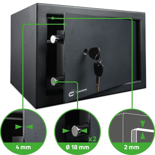 Sejf na klucze 20 x 31 x 20 cm 9 l Standers