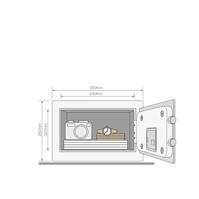 Sejf z kodem elektronicznym YSEM/250/EG1 Yale