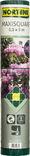 Siatka plastikowa 0.5x5 m zielona Maxisquare Nortene