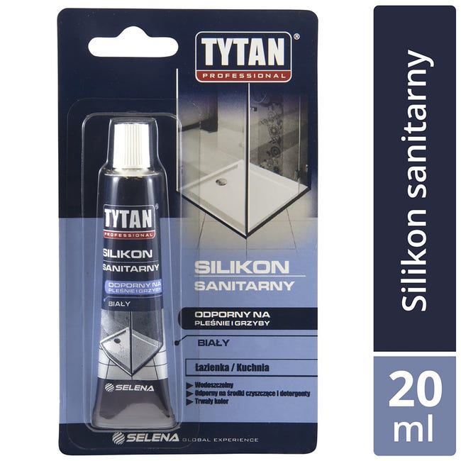 Silikon sanitarny 20 ml Biały Tytan