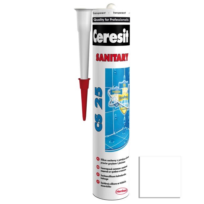 Silikon sanitarny  CS-25 280 ml Bezbarwny Ceresit