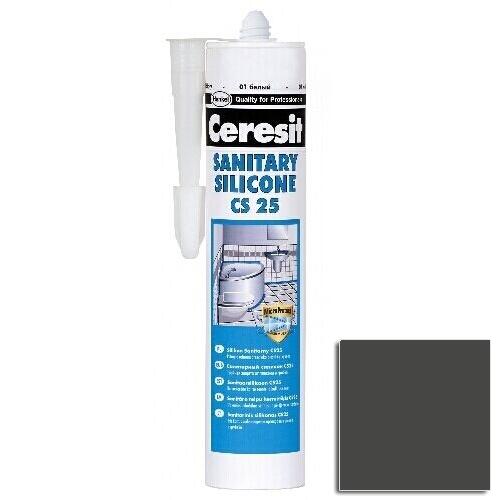 Silikon sanitarny  CS-25 280 ml Ciemny grafitowy Ceresit